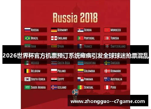 2026世界杯官方机票预订系统瘫痪引发全球球迷抢票混乱 2026世界杯官方机票预订系统瘫痪引发全球球迷抢票混乱